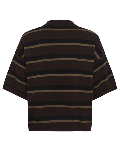 Gestuz - GZTaia Polo Pullover - Molé/Black/Military Olive